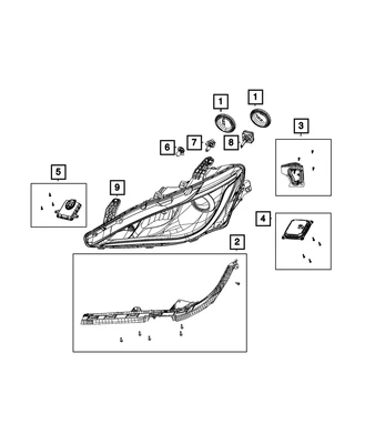 Подлинная лампа для фары Mopar L0000D3S - Изображение 1 из 4