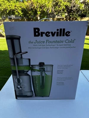 Breville Juice Fountain Cold Centrifugal Juicer Silver BJE430SIL New/Open - Image 1 of 4