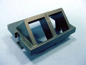 Leviton Black MOS Wallplate 2-Port Quickport 45° Adapter Insert Module 41294-2QE - Picture 1 of 5