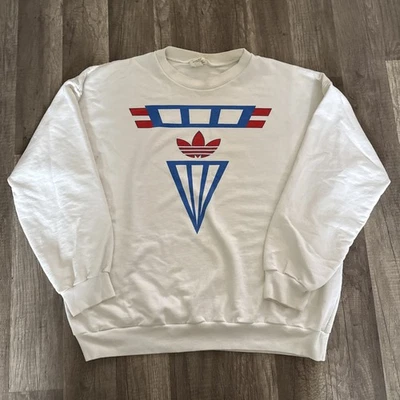 Vintage 80’s Adidas Olympics Crewneck Sweater Mens Medium - Image 1 of 4
