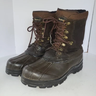 LaCrosse Mens Boots Sz 13 Very Dark Green Thinsulate Boot Insert Leather with Ru - Image 1 of 4