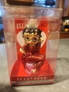 ORNAMENTO NATALIZIO BETTY BOOP VETRO KURT ADLER 2007 - dipinto a mano  - Foto 1 di 4
