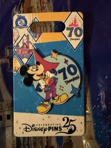 Disneyland 70th anniversary Mickey  Pin Celebrating 25 Years Of Disney Pins - Picture 1 of 1