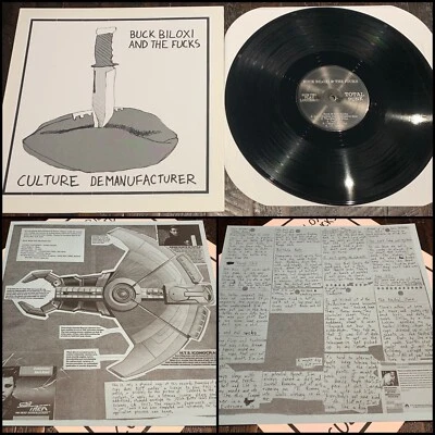 BUCK BILOXI AND THE FUCKS Culture Demanufacturer LP Vinyl-Spits Sick Thoughts - Image 1 of 4