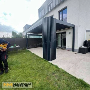Lamellendach Pavillon Pergola Terrassenüberdachung Gartenpavillon 5,8 m x 4 m - Bild 1 von 24