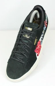 Scarpe da sneaker PUMA 50° anniversario donna 8 nero camoscio floreale ricamate - Foto 1 di 16