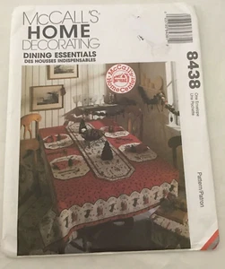 #8438 McCalls Home Decoration Tischdecke Läufer Tischsets Schnittmuster - Bild 1 von 4