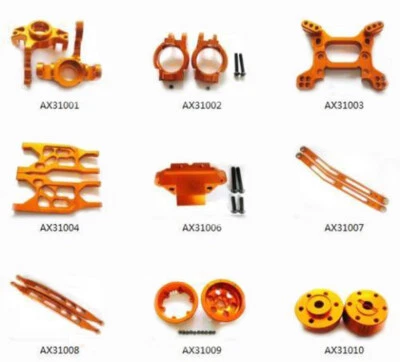 Aluminum metal Upgrade Parts fit For Axial Yeti Rock Racer 90026 1:10 Car Orange - Image 1 of 4