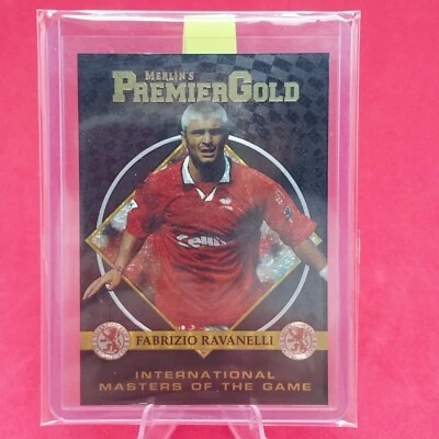 Merlin’s Premier Gold Ravanelli M13 Card Insert BORO Inter Master OTG 1996 - Image 1 of 4