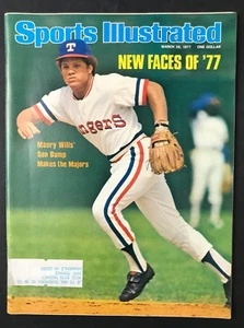 March 28th 1977 Sports Illustrated MLB "New Faces..." T. Rangers Bump Wills VTG! - Picture 1 of 3