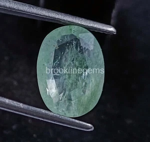 5.40 Ct Natural  Green Emerald Oval Cut Loose Zambia Gemstone 5RDS - Picture 1 of 8