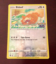 Pokemon Go English Ditto Unpeeled Bidoof Card 059/078