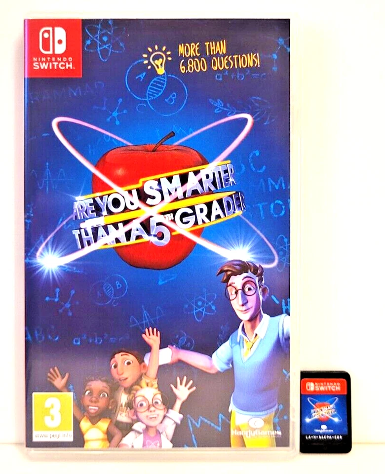 Are You Smarter Than A 5th Grader? Nintendo Switch Cartridge Vers KIDS Quiz Game - Image 1 of 4