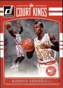 2016-17 Donruss Court Kings Atlanta Hawks Basketball Card #34 Dennis Schroder