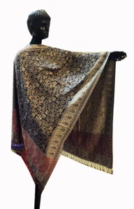 Womens Cashmere Scarf Wrap Winter Silk Shawl Stole Pashmina Festive Season Gift - Picture 1 of 6