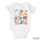 Joli Baby Onesies® marque mignonnes citrouilles doodle Halloween enfant T-shirt vêtements pour bébé