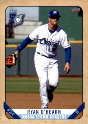 2018 Omaha Storm Chasers Choice 17 Ryan O'Hearn Dunedin Florida FL Baseball Card - Image 1 of 2