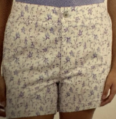 Shorts chino Jachs Girlfriend feminino cetim elástico estampado branco tamanho XXL - Imagem 1 de 3