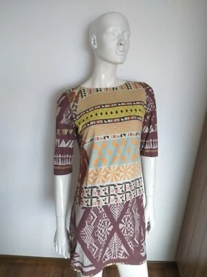 CUSTO BARCELONA 3/4 Arm Mehrfarbig Kleid Gr.S/M - Bild 1 von 4