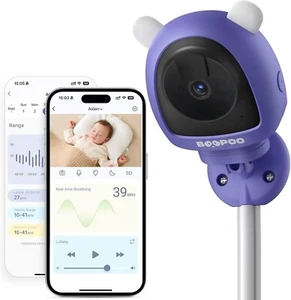 Telecamera Baby Monitor per bambini a parete, AI rilevazione pianto, movimenti - Foto 1 di 8