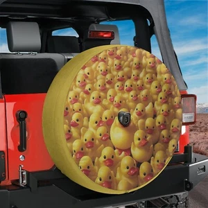 Rubber Duck Army Spare Tire Cover With Backup Camera Hole Option - Foto 1 di 6