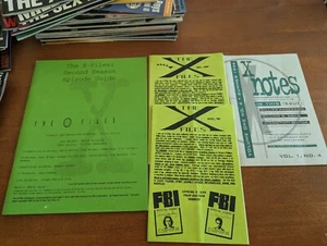 X-Files fanzines fan club Notes Episode Guide Gillian Anderson David Duchovny - Picture 1 of 11