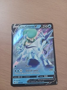 Ice Rider Calyrex V 045/198 Swsh06: Sword & Shield - Chilling Reign Holo - Picture 1 of 2