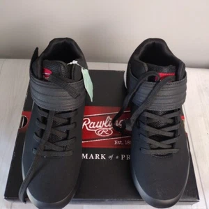 Rawlings Cleats Black Youth Size 4.5 Cool Flo Soles NIB - Picture 1 of 16