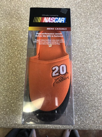 NASCAR #20 Tony Stewart House Slippers Color Orange/Black US Men's Size 11 LNC Cover