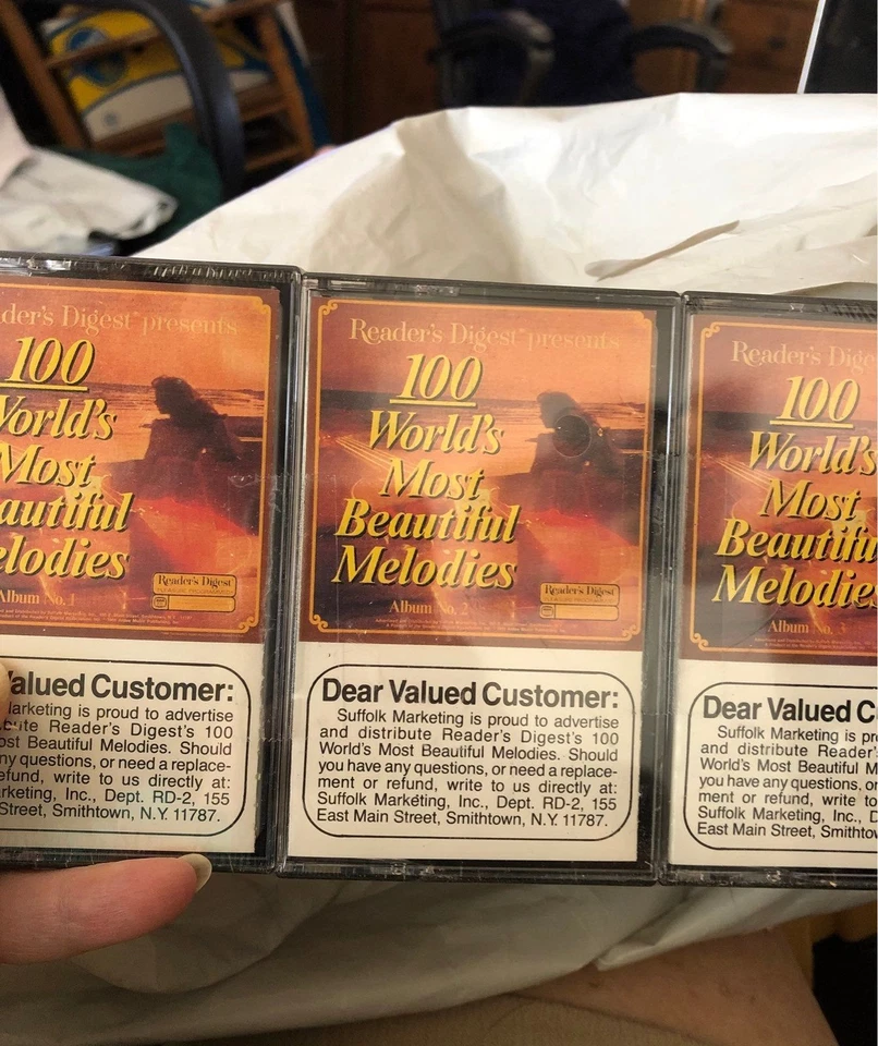 3 Pack Cassettes Readers Digest Beatiful Melodies - Image 1 of 4