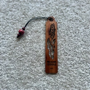 Red Ginger Hawaii Koa Wood Bookmark Collectible - Picture 1 of 2