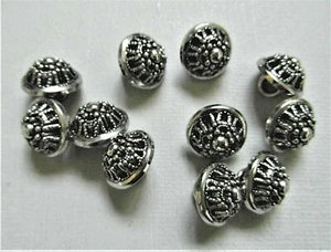 silver or gold embossed high ball dome buttons size 18L - 12mm width approx - Picture 1 of 5