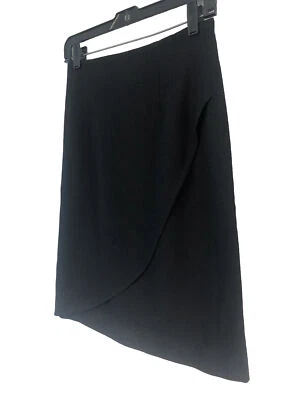 Falda lápiz vintage Jones New York 100 % lana pura para mujer 6 volantes forrados negros Foto 1 de 4