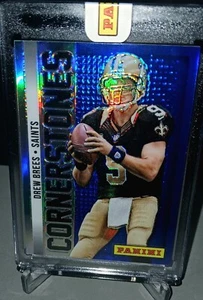 🔥DREW BREES🔥2013 Panini Prizm CORNERSTONES SP REFRACTOR INSERT #24 - Picture 1 of 3
