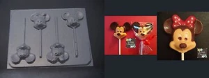 Molde de jabón caramelo de chocolate con cabeza facial Mickey Minnie Mouse - Imagen 1 de 1
