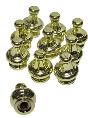 11 Piezas Lámpara Acabado Tapa Perilla Tornillo Superior 1-1/4" Decoración Color Latón, Plástico Foto 1 de 4