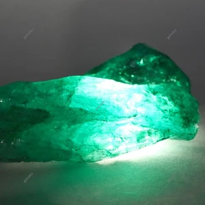 277.15 Ct Colombian Emerald Green Uncut Rough Natural CERTIFIED Loose Gemstone - Picture 1 of 7