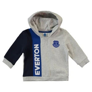 Everton Football Baby Hoodie Colour Block Grey/Blue Hoodie - New - Picture 1 of 1
