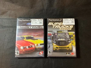 Sony PlayStation 2 PS2 CIB Super Trucks Racing e Ford Mustang spedizione gratuita - Foto 1 di 5