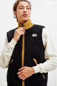 Men's THE NORTH FACE Campshire Vest Black Khaki Size Large L - Picture 1 of 6