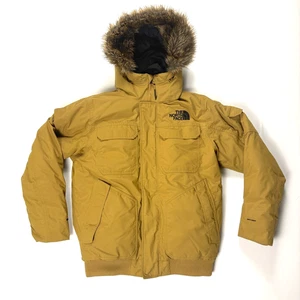 The North Face Mens Gotham III 550 Down Filled Winter Coat Tan Brown Sz M Fur - Picture 1 of 15