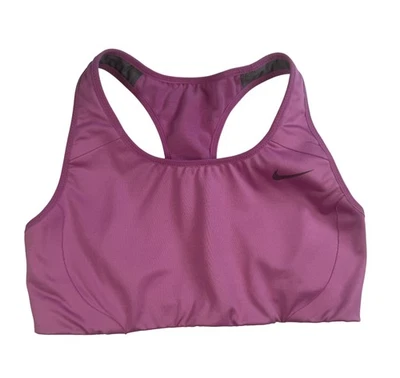 Sujetador deportivo Nike Dri-FIT pequeño rosa púrpura espalda deportiva top correr yoga Foto 1 de 4