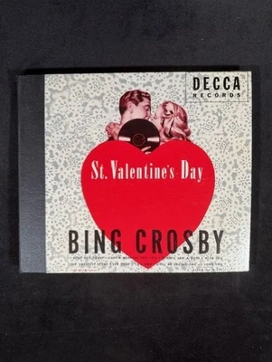 Bing Crosby ~ St. Valentine's Day 1947 10" 78rpm Shellac Book Set A-621 VG/EX Foto 1 de 4
