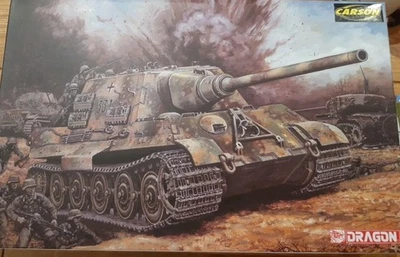 Top-Bausatz"Jagdtiger"von Dragon in 1:35 mit Ätzteilen, Figuren und Magictracks - Bild 1 von 2