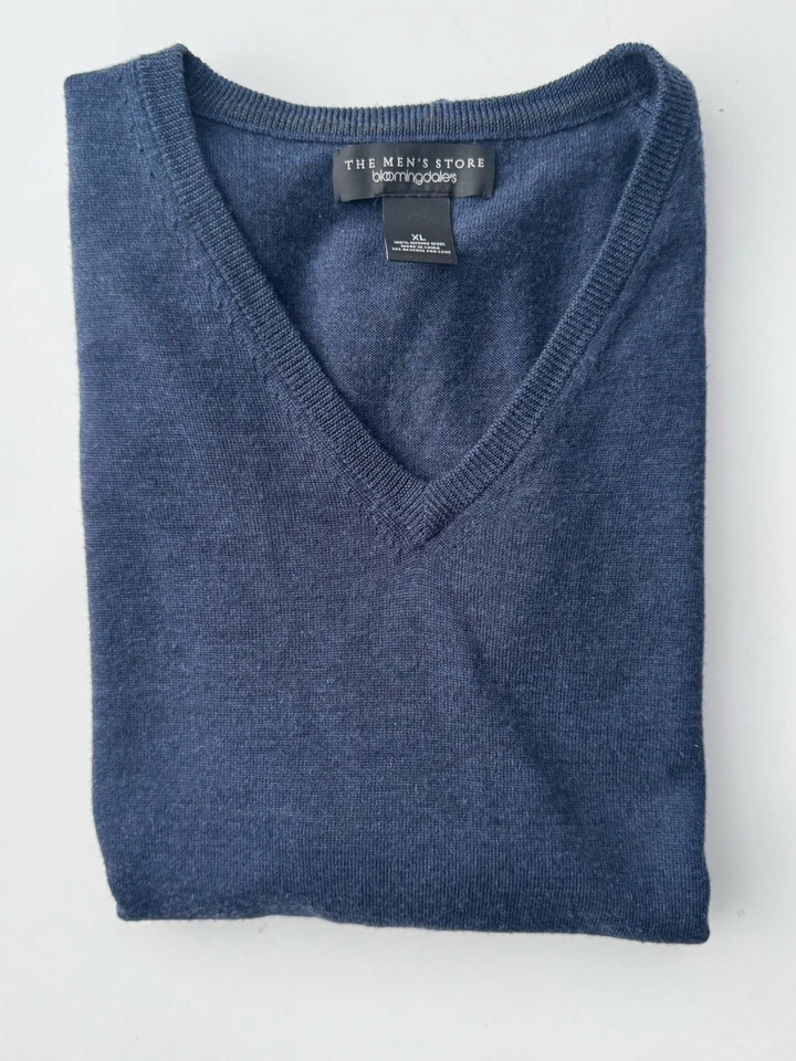 Chaleco azul marino Bloomingdale’s The Mens Store talla XL Foto 1 de 4