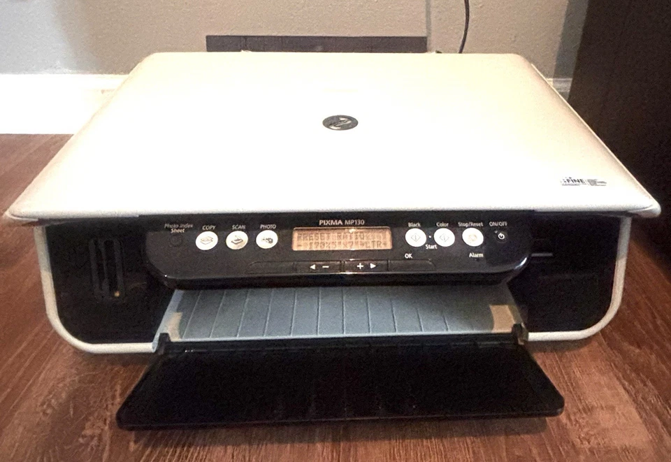 PIXMA MP130 Canon Photo All-In-One Inkjet Printer WORKING RARE - Image 1 of 4