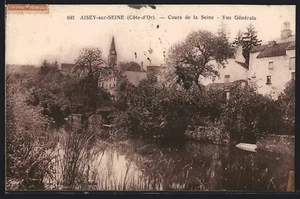AK Aisey-sur-Seine /Côte-d ́Or, Cours de la Seine, Gesamtansicht 1930 - Bild 1 von 2