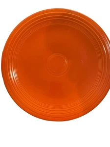 Vintage Fiestaware Cobalt Blue & Orange 14” Chop Plates & Cake Platter - Picture 1 of 5
