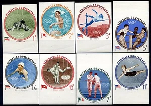 Rep. Dominicana 1956 - Olimpiadi di Melbourne - n. 542/46 + PA 146/48 ** (m1605) - Bild 1 von 1