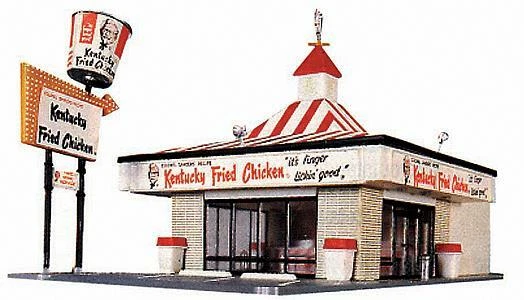 Life Like 1394 HO Scale Kentucky Fried Chicken(R) Drive-In -- Kit - Image 1 of 1